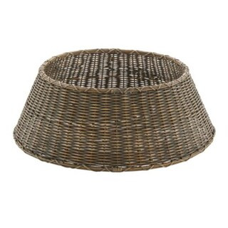 Woven Tree Basket with Gray Wash Finish & Handcrafted Rattan Design | Ballard Designs, Inc.