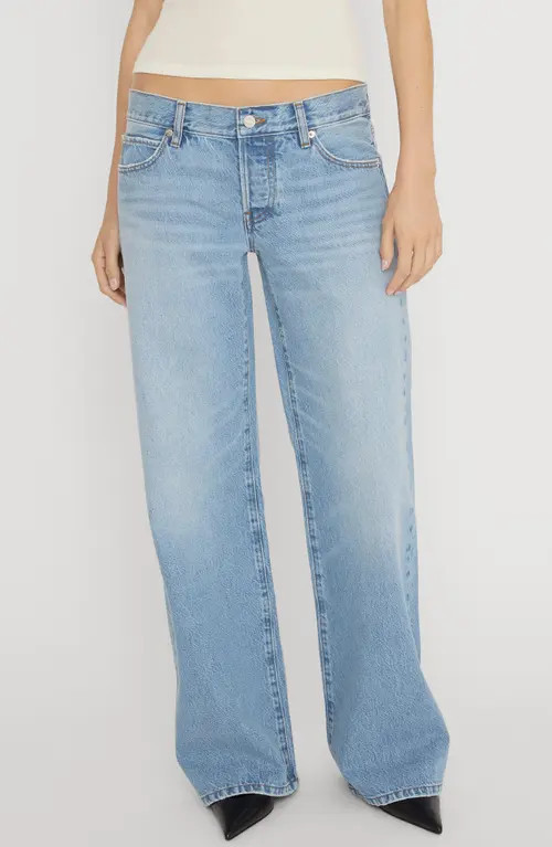 FRAME x Amelia Gray The Pixie Gray Relaxed Bootcut Jeans in Unknown at Nordstrom, Size 32 | Nordstrom