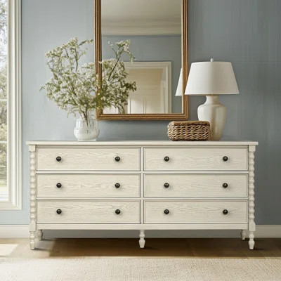 Beckett 6-Drawer Wood Large Dresser | Wayfair North America