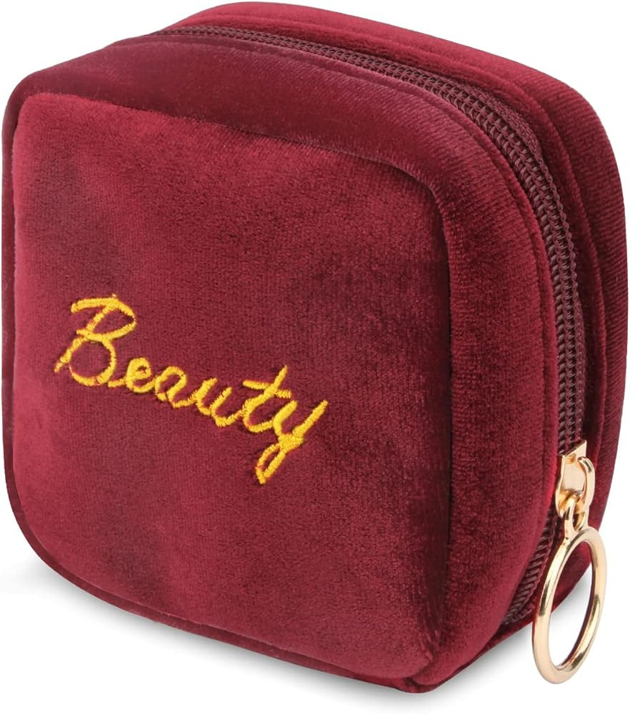 Small Makeup Bag Mini Pouch Portable Mini Make Up Bag for Purse Extra Small Makeup Bag Lipstick H... | Amazon (US)