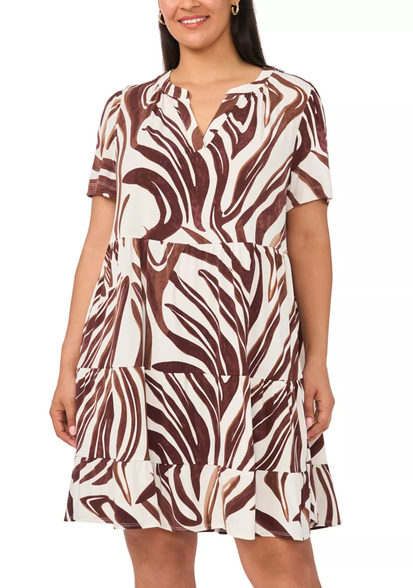 Plus Size Babydoll Tiered Dress | Belk