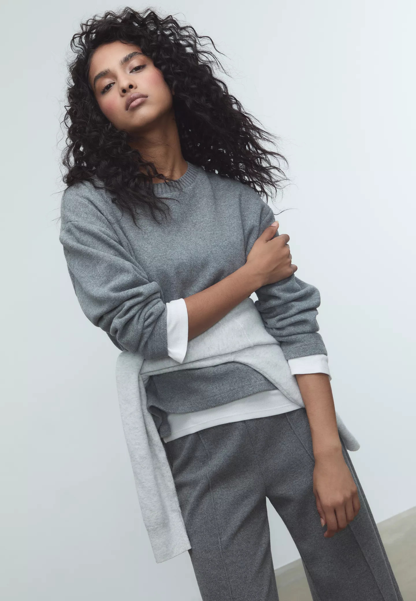 Knit round neck T-shirt | Stradivarius (UK)