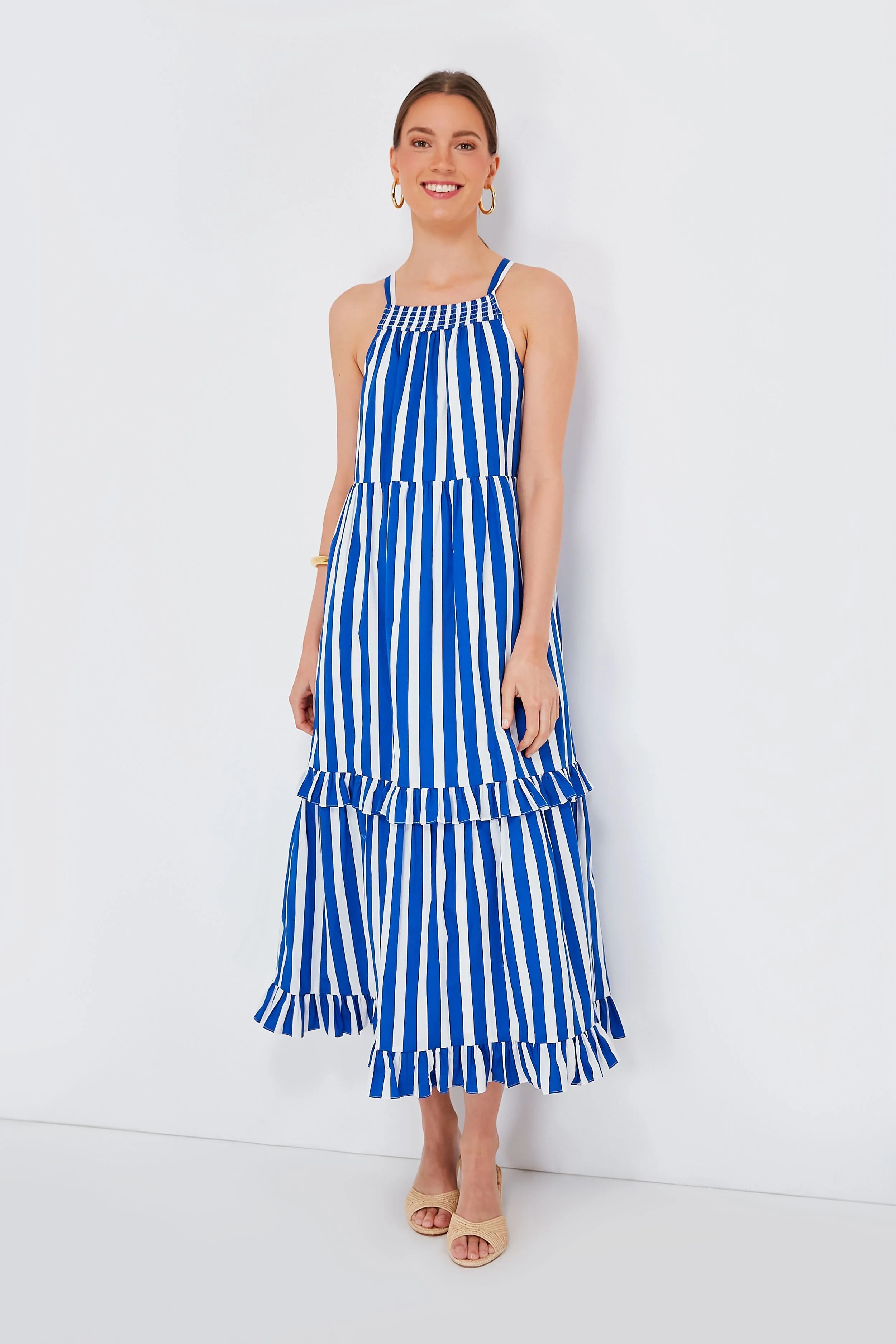 Blue Stripe Avondale Dress 
                Pomander Place | Tuckernuck (US)