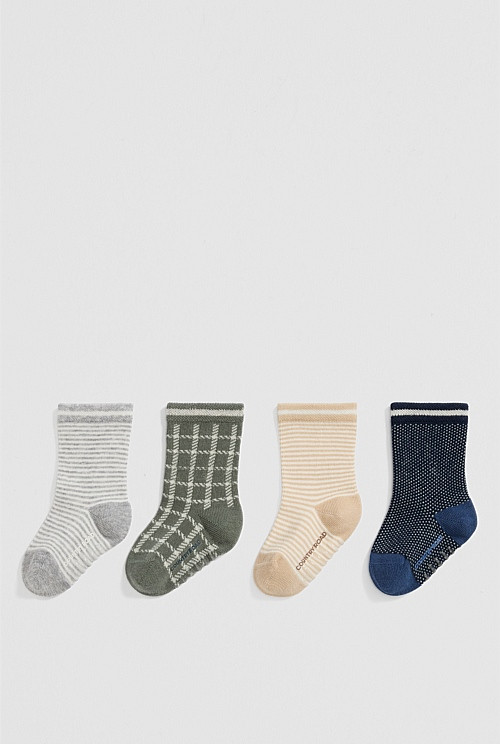 Rib Sock Pack of 4 | Country Road