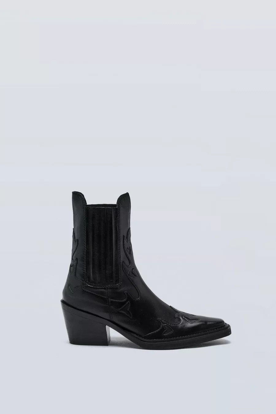 Leather Ankle Western Boots | Nasty Gal (US)