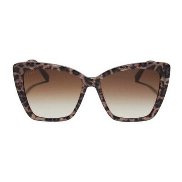 Women's DIFF EYEWEAR Becky II Polarized Sunglasses Leopard Tortoise/Brown Gradient | Scheels Sports