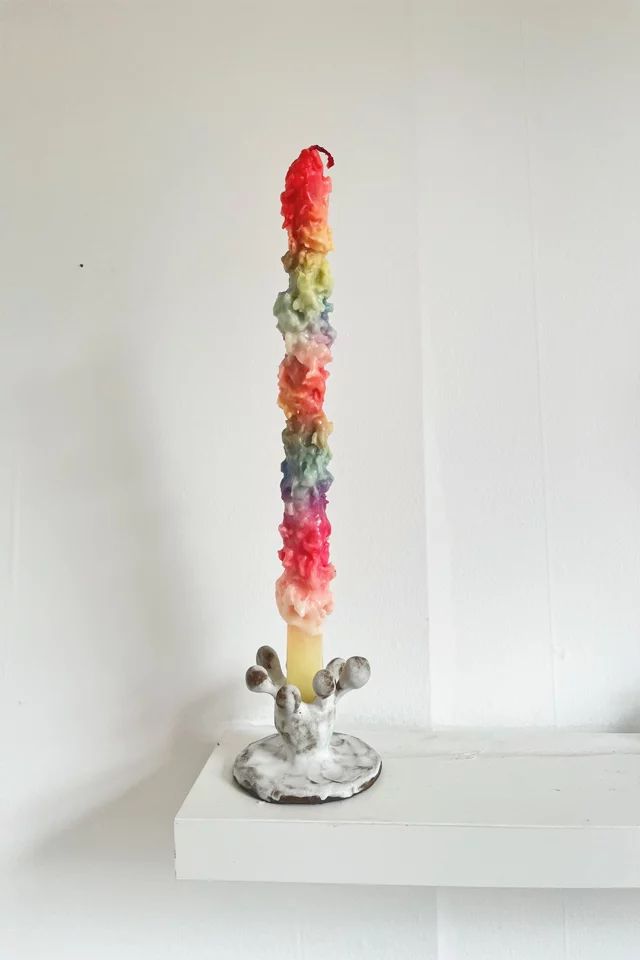 Love Dose Amoeba Ceramic and 70s Rainbow Candle | Urban Outfitters (US and RoW)