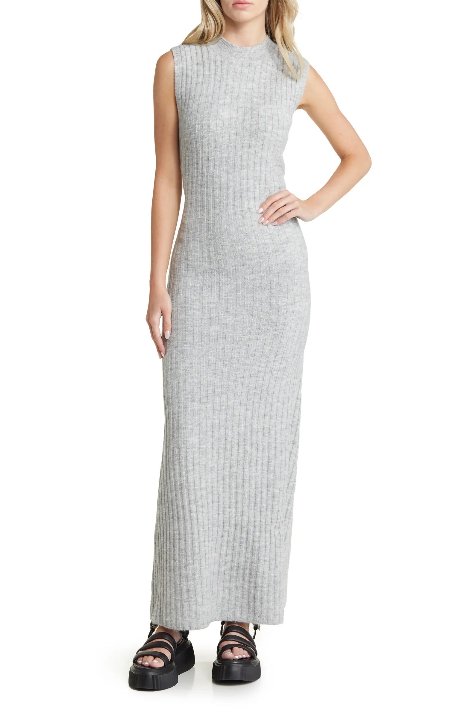 Sleeveless Ribbed Sweater Dress | Nordstrom