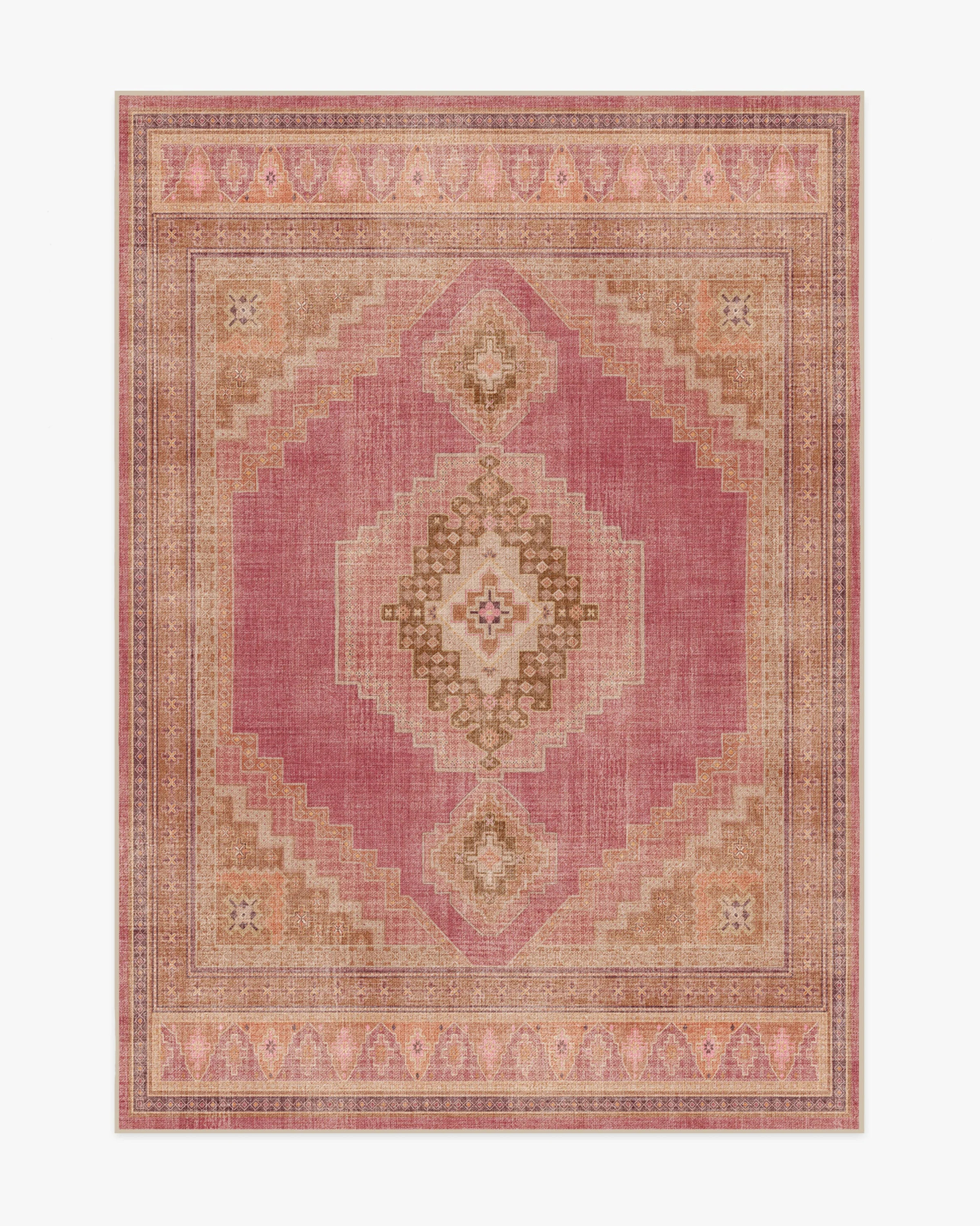 Rayne Pink & Orange Tufted Rug | Ruggable | Ruggable