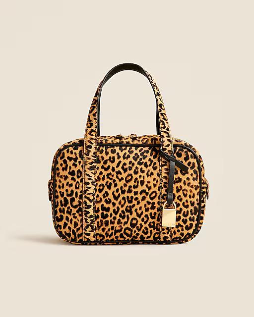 Bowler bag in leopard calf hair | J. Crew US