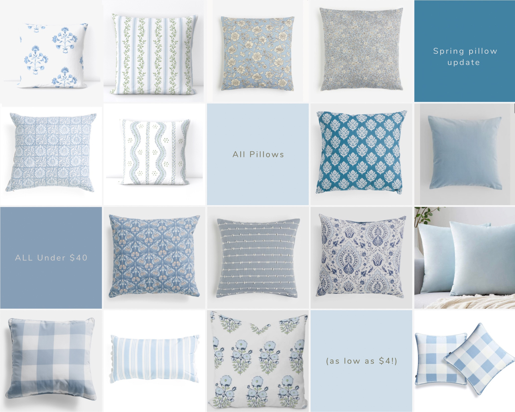 Amaro - 4 Pack Pillow Covers curated on LTK