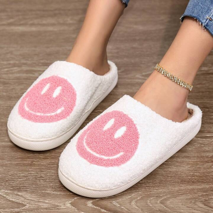 Women's Casual Suede House Slippers With Embroidered Strawberry Design, Autumn/Winter Fashion Sli... | SHEIN