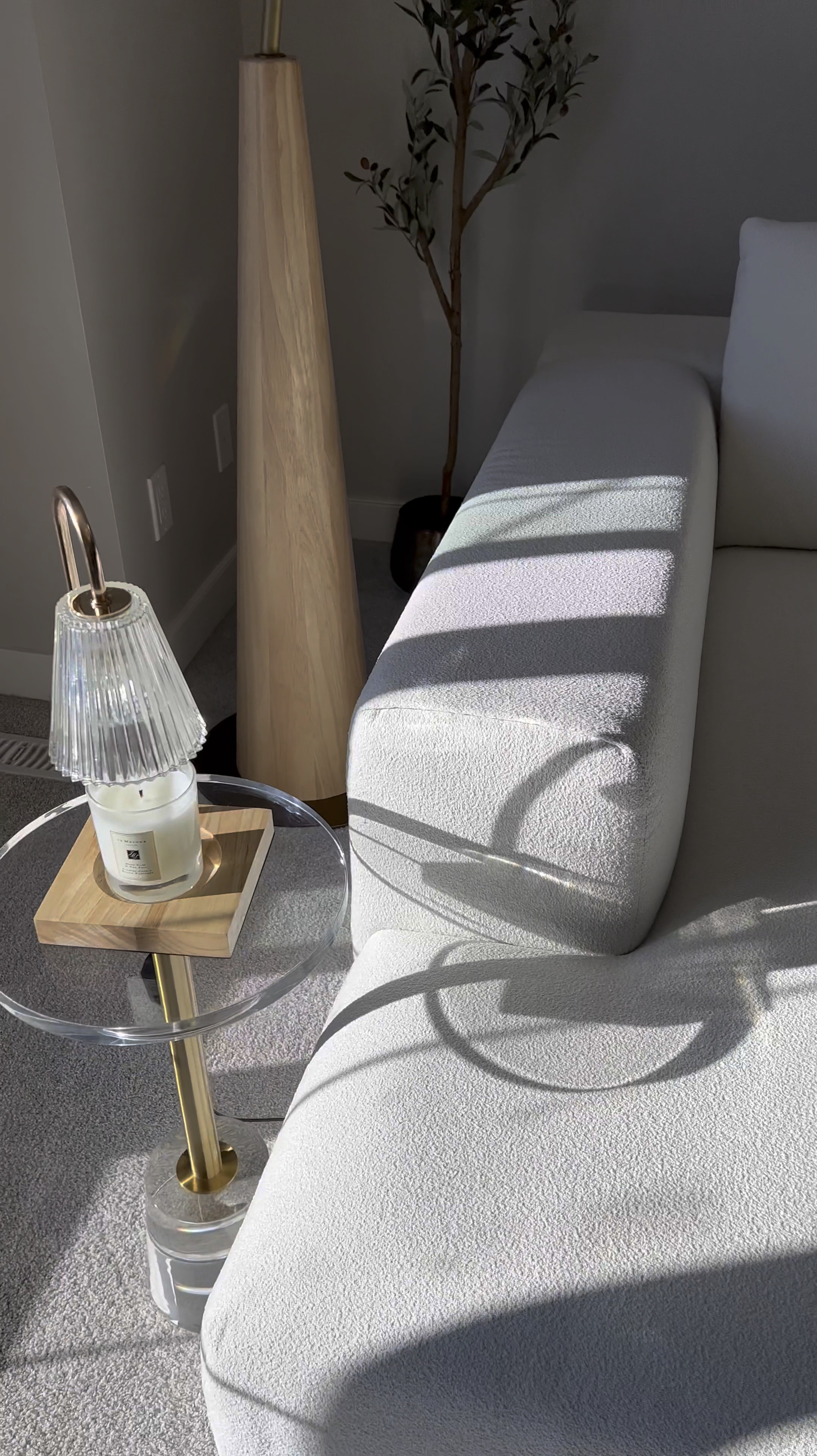 This acrylic pedestal side table is the perfect accent piece. Style it next to your sofa, in between accent chairs, or next to your bathtub! 

Scroll to Shop the look below! 💕

Boucle Sectional
White sectional
Cream sectional
Candle warmer
#LTKVideo

#LTKStyleTip #LTKHome