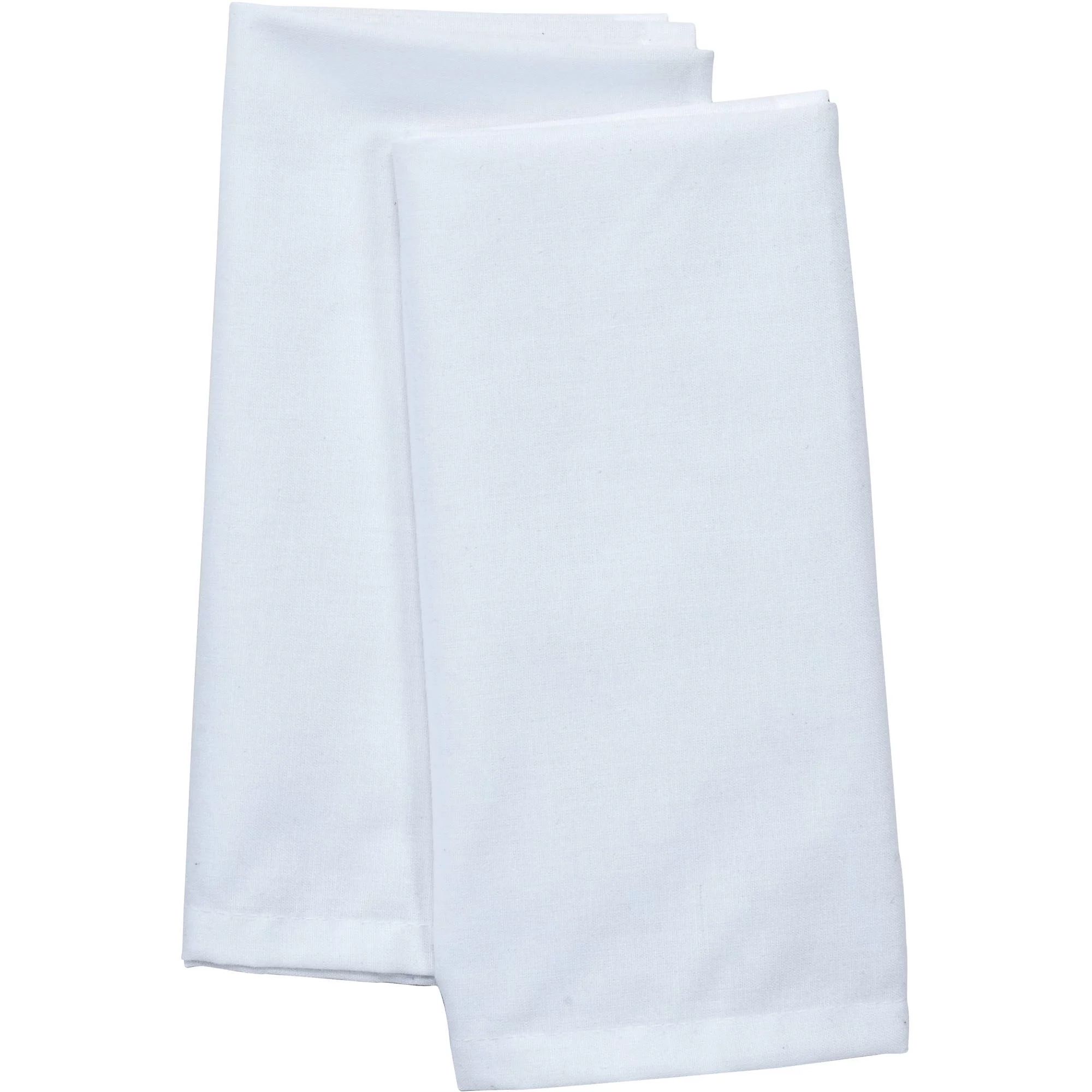 Mainstays Solid Fabric Napkin, Arctic White, Set of 2, Available in Multiple Colors - Walmart.com | Walmart (US)
