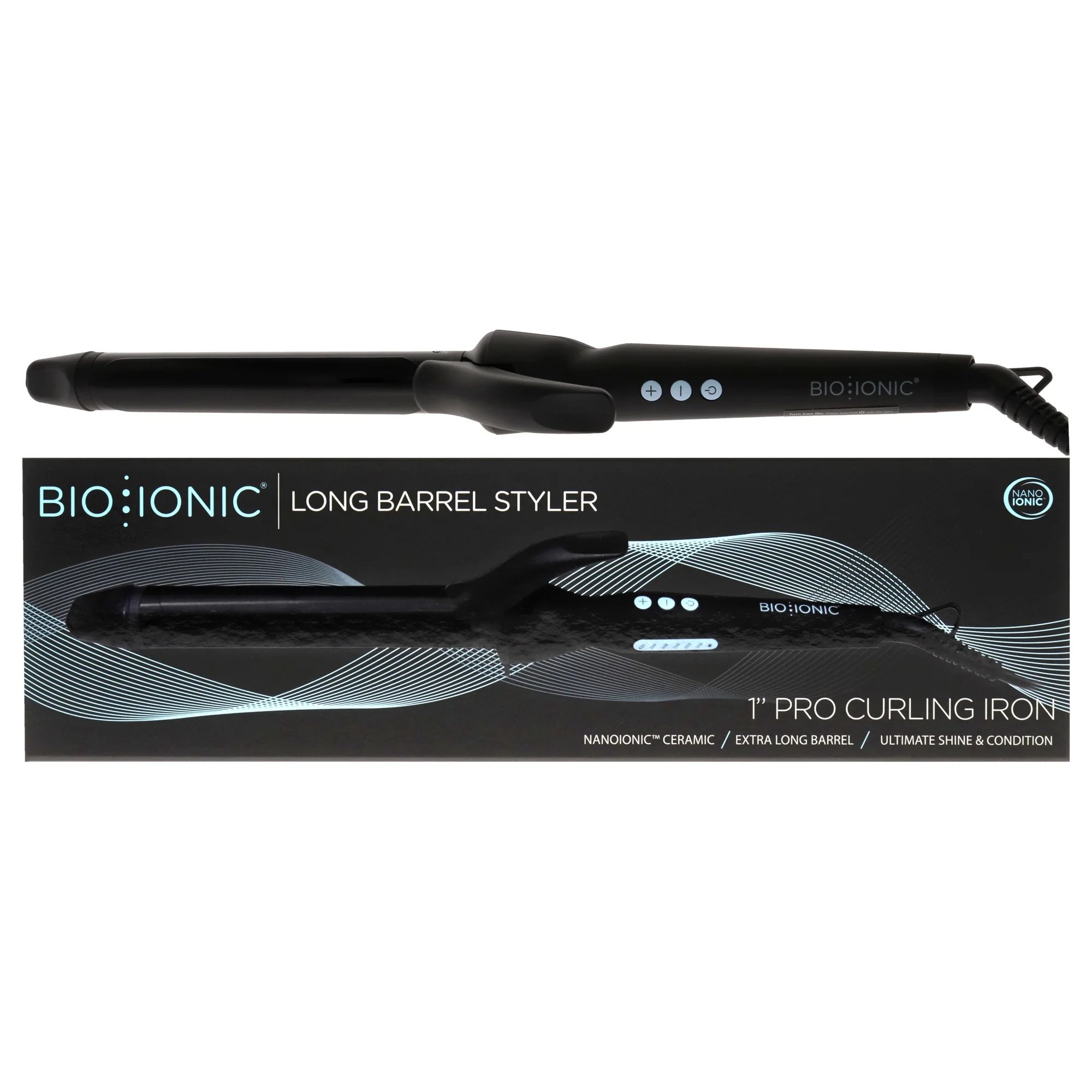 Bio Ionic Long Barrel Styler, 1 Inch Curling Iron | Walmart (US)