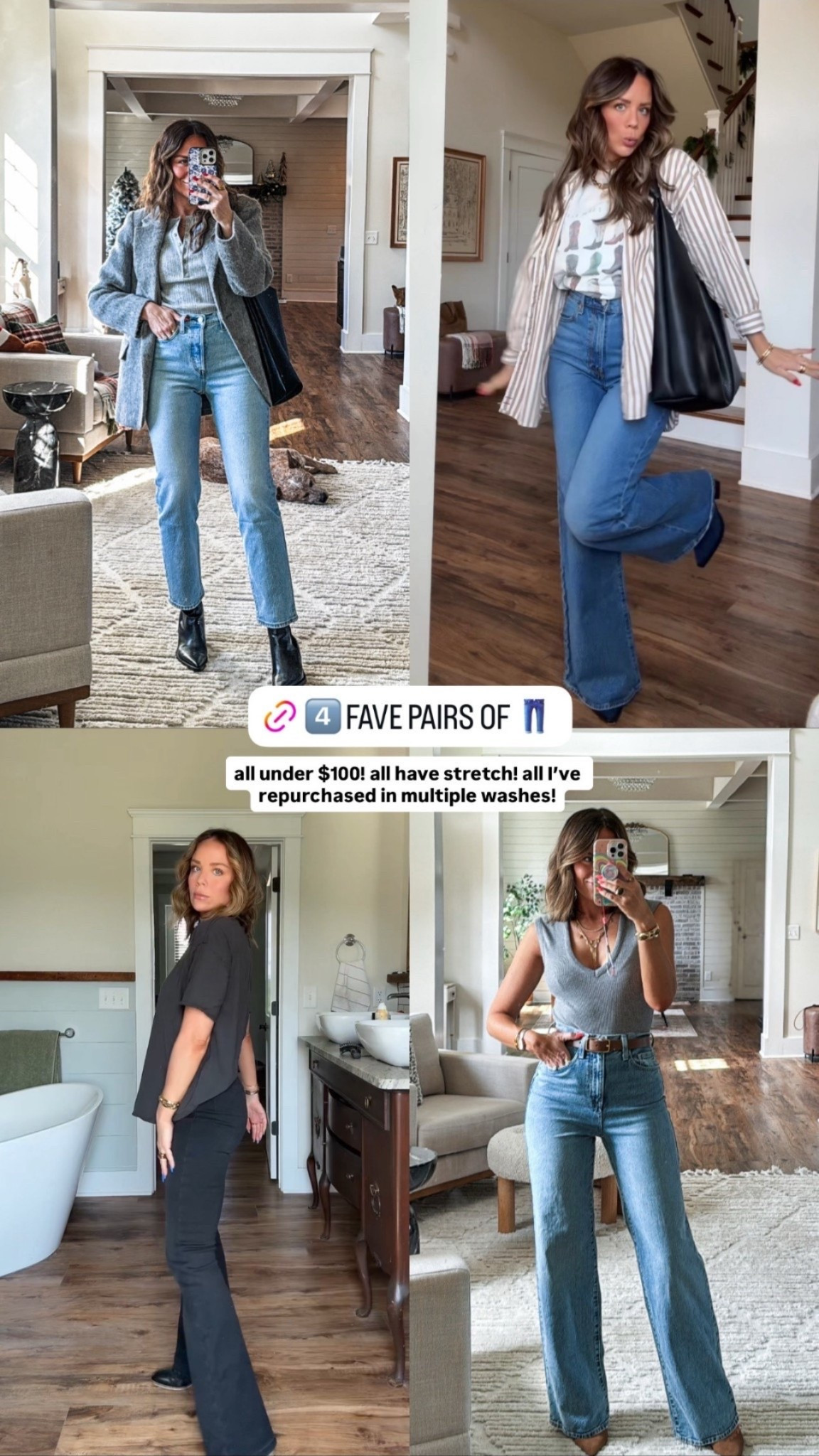 Under $100 jeans I love! Size up in the Levi’s 

#LTKSeasonal #LTKFindsUnder100 #LTKHoliday