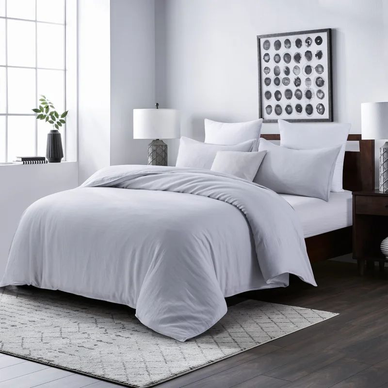 Stone Washed Pure Linen Duvet Cover Set | Wayfair North America