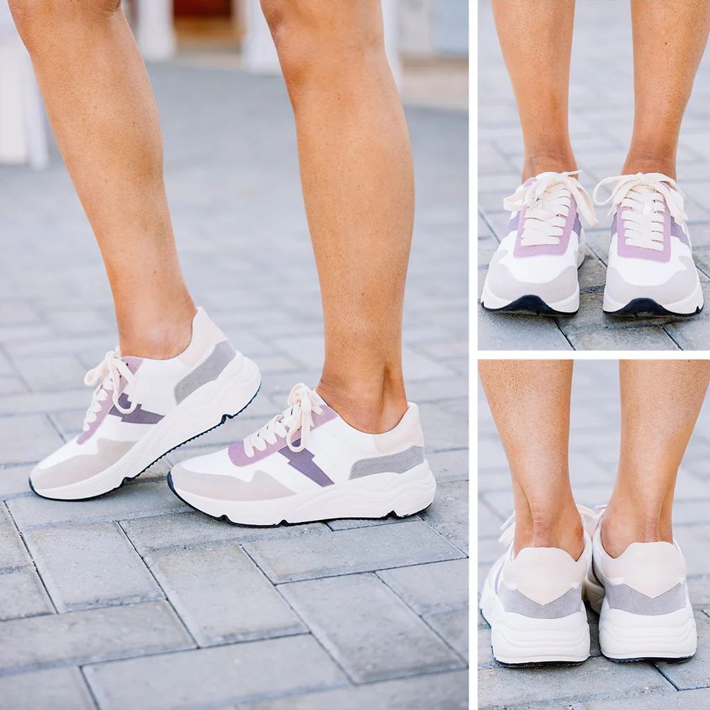 Lightning Strikes Purple Platform Sneakers | The Mint Julep Boutique