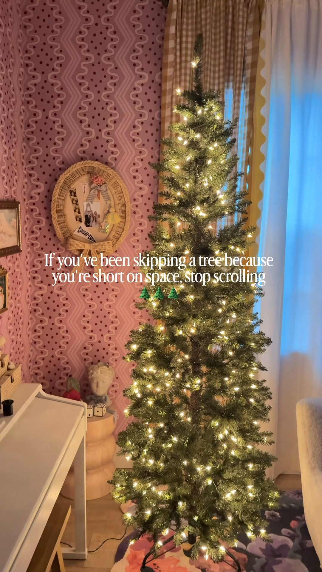 My favorite slim tree is back. Pre lit and beautiful. Comment TREE for the link. 
.
.
.
.
#amazonfinds #christmastree #slimtree #christmasdecor #christmasinspo