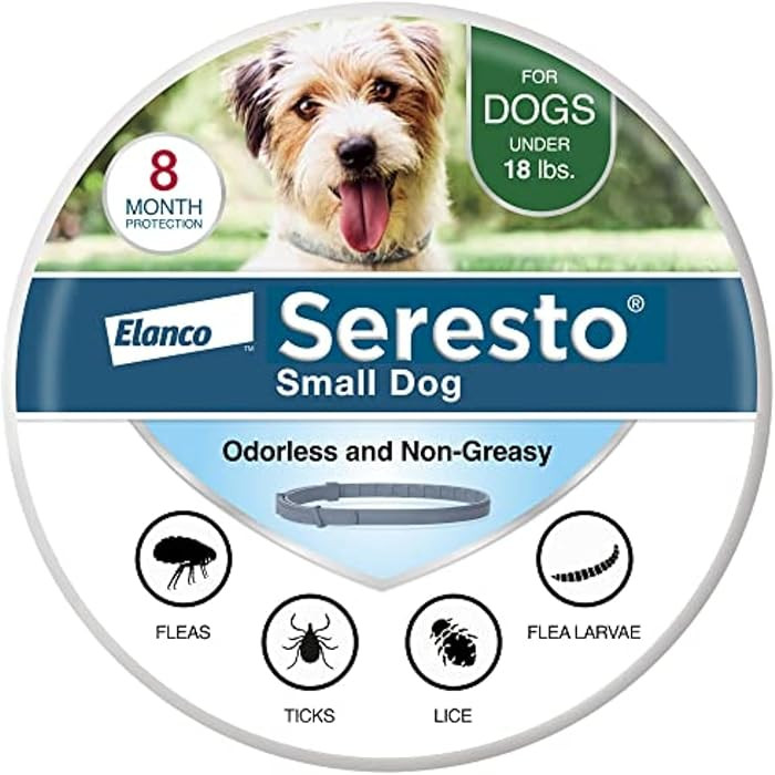 Seresto Small Dog Vet-Recommended Flea & Tick Treatment & Prevention Collar for Dogs Under 18 lbs... | Amazon (US)