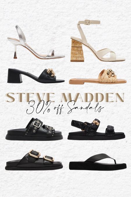 Steve Madden sandals are 30% off right now! 

#LTKSeasonal #LTKshoecrush #LTKsalealert