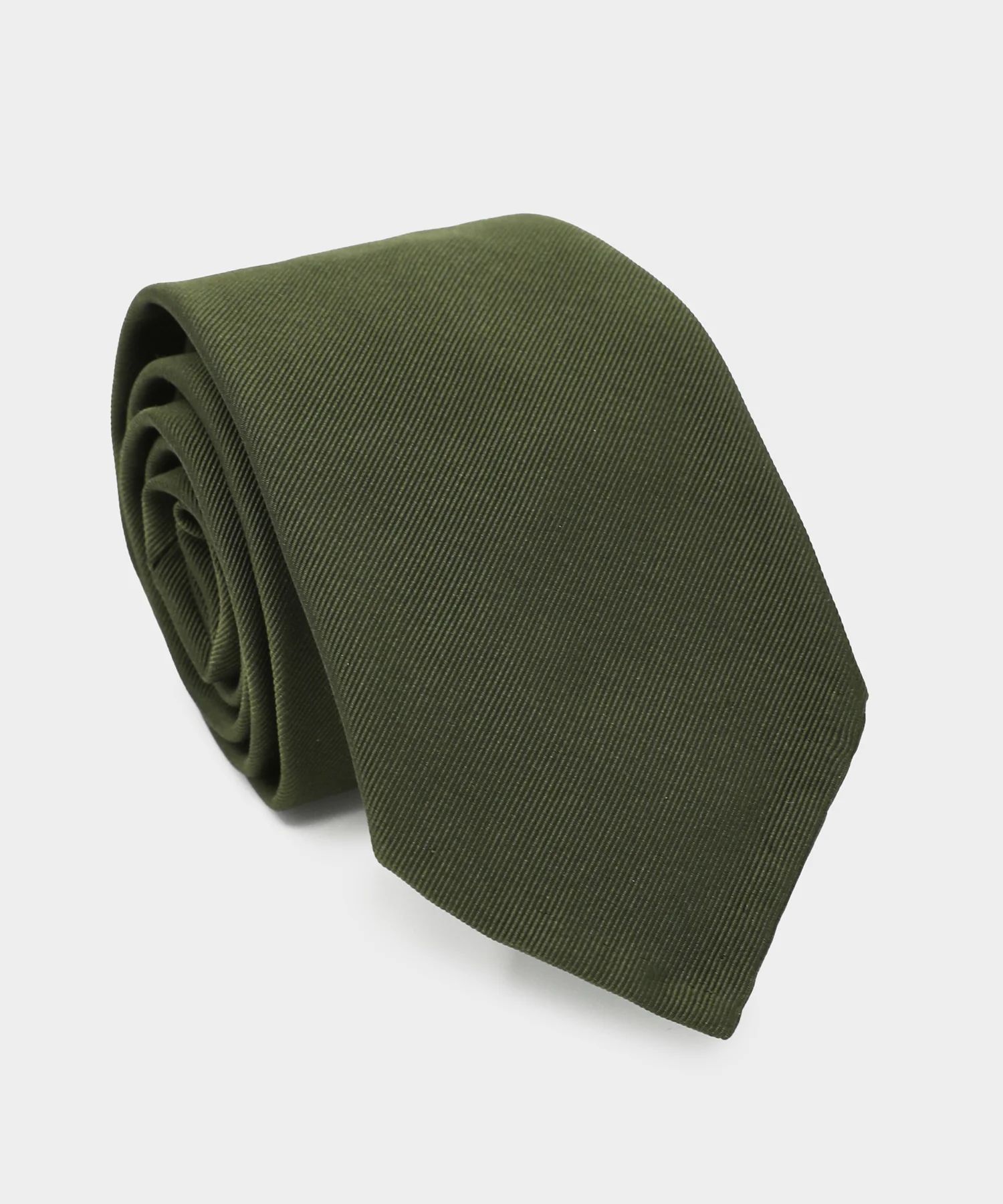 Italian Solid Tie in Olive | Todd Snyder