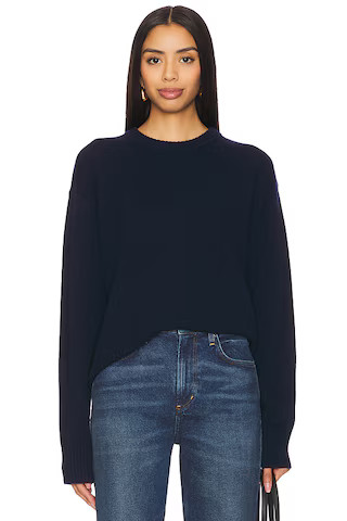 EAVES Lanie Wool Cashmere Sweater in Navy from Revolve.com | Revolve Clothing (Global)
