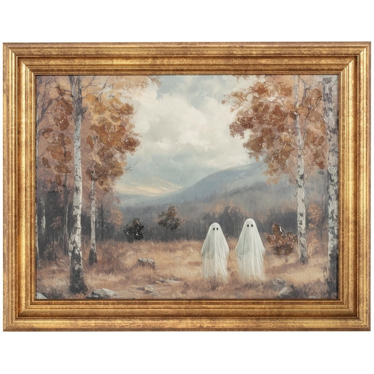 My Texas House Ghost Walk Halloween 14x11 Framed Canvas Art Print | Walmart (US)