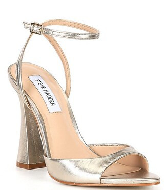 Steve Madden Beki Leather Sculptural Heel Dress Sandals | Dillard's | Dillard's