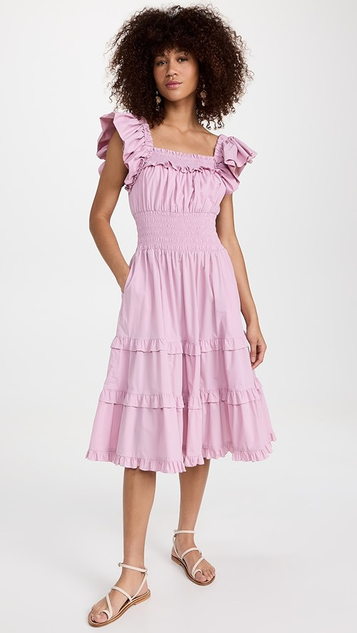 Rosas Smocked Midi Dress | Shopbop