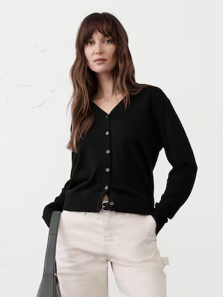 Forever V-Neck Cardigan Sweater | Banana Republic Factory
