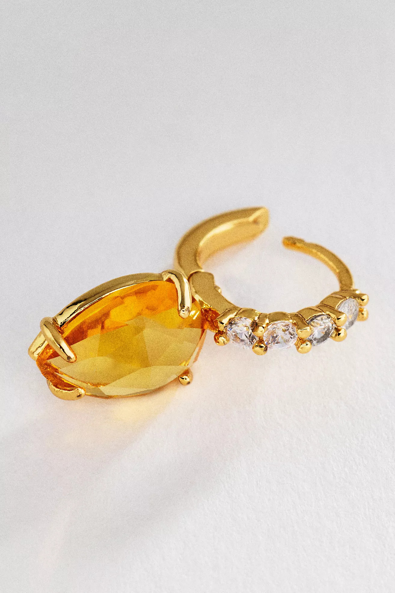 Gemstone Huggie Hoop Earrings | Anthropologie (US)