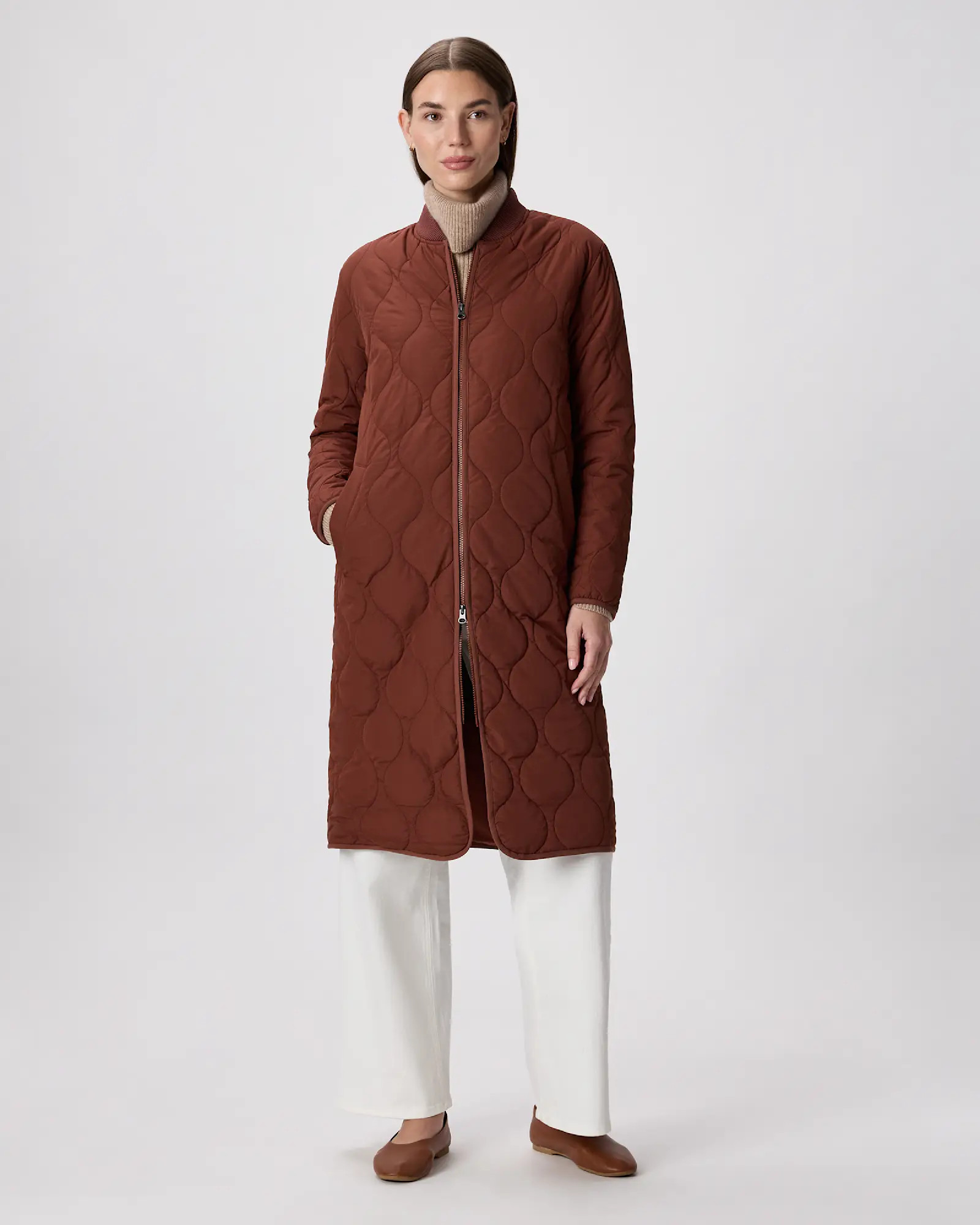 Featherless Quilted Puffer Long Coat | Quince