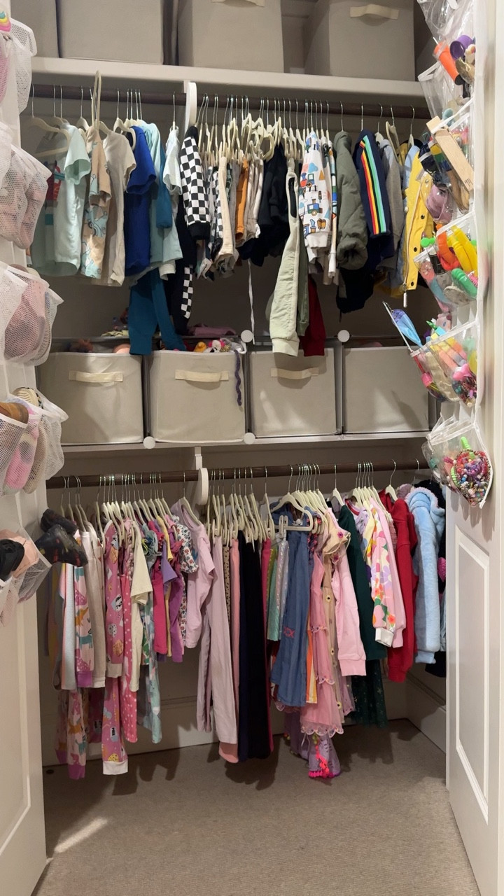 MONTESSORI CLOSET HACK!
We moved my daughter’s clothes to her height & now she gets herself ready every morning. It’s a total win-win because she loves having control over what she gets to wear every day and it frees me up to get my two younger kids ready and out the door! 

Follow for more simple household systems to keep mom life running smoothly ✨

#organizedmom #momtips #montessoriathome 

#LTKmomlife #LTKmorningroutine #LTKHome