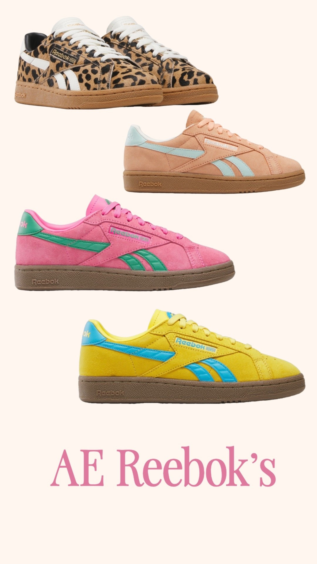 Reebok’s are my favorite tennis shoe brand and these are amazing colors! 

#sneakers #tennisshoes #pinksneakers #americaneagle #casual 

#LTKmomlife #LTKootd #LTKU