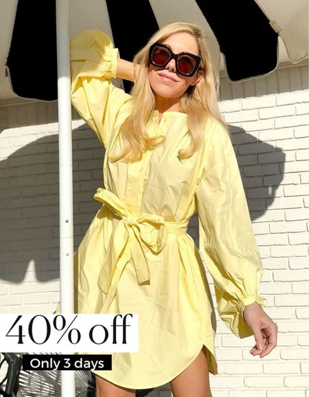 Yellow dress
Dress
Shopbop sale 

Spring Dress 
Vacation outfit
Date night outfit
Spring outfit
#Itkseasonal
#Itkover40
#Itku

#LTKsalealert #LTKfindsunder100