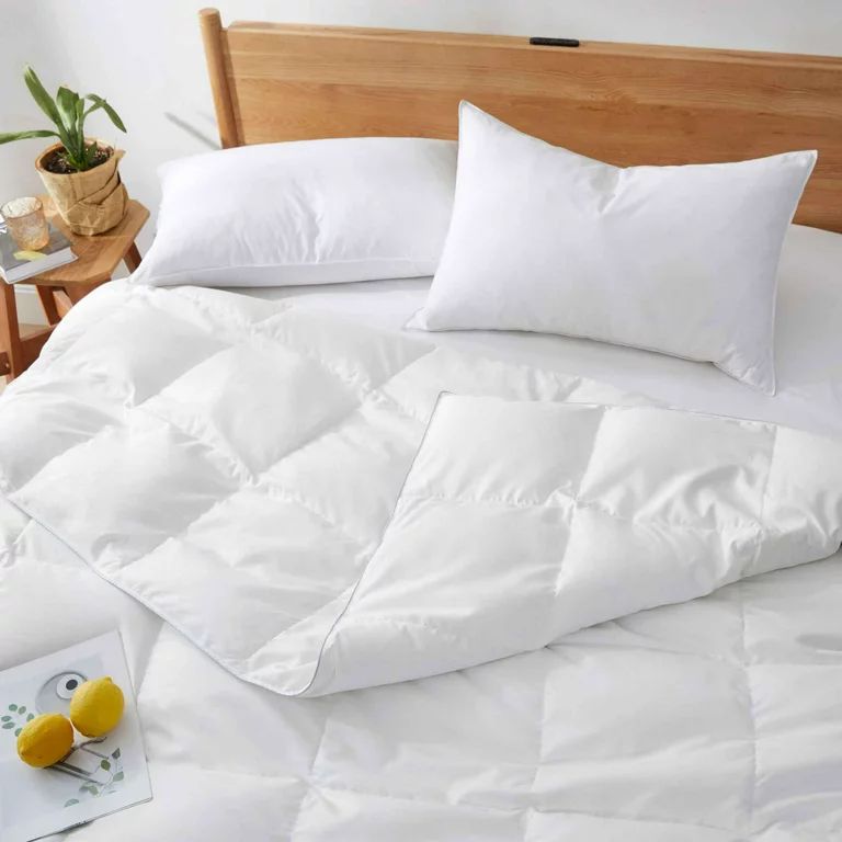 Peace Nest 360 Thread Count Lightweight White Goose Down Fiber and Feather Comforter, Full | Walmart (US)
