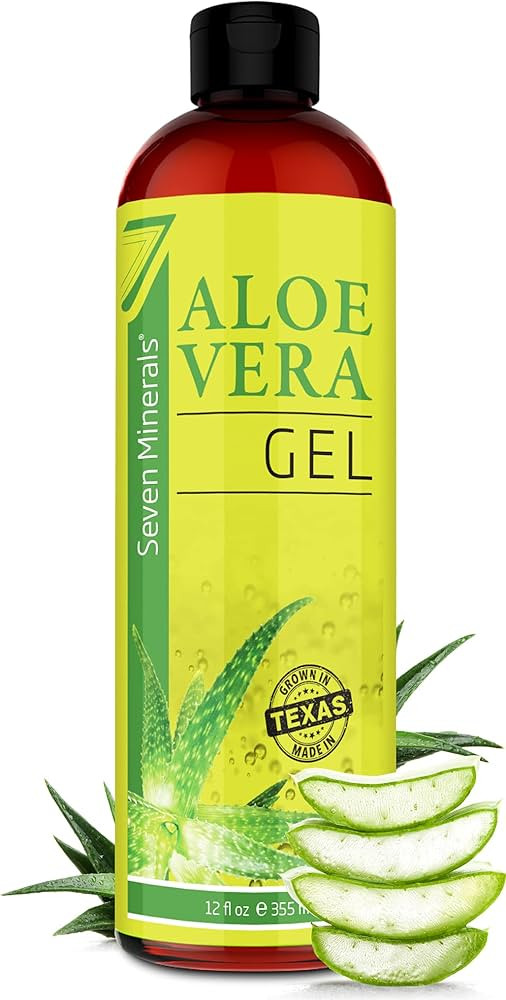 Organic Aloe Vera Gel from freshly cut 100% Pure Aloe - Big 12oz - HighestQuality, Texas grown, V... | Amazon (US)