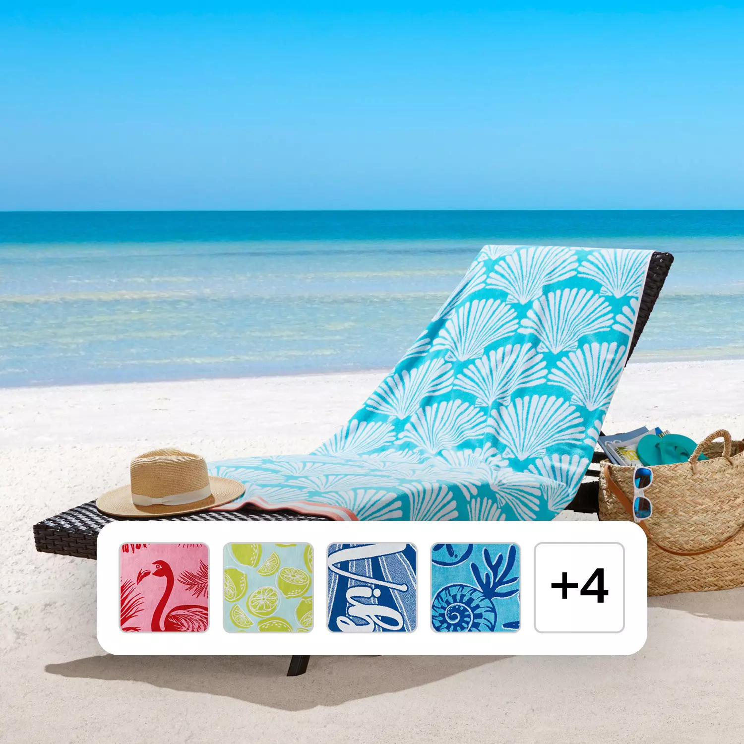 Member's Mark Oversized 2-Pack Beach Towels, 40" x 72", Assorted Designs | Sam's Club