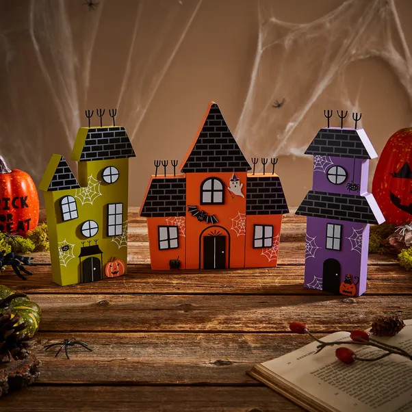 Set of 3 Haunted Houses | Dunelm