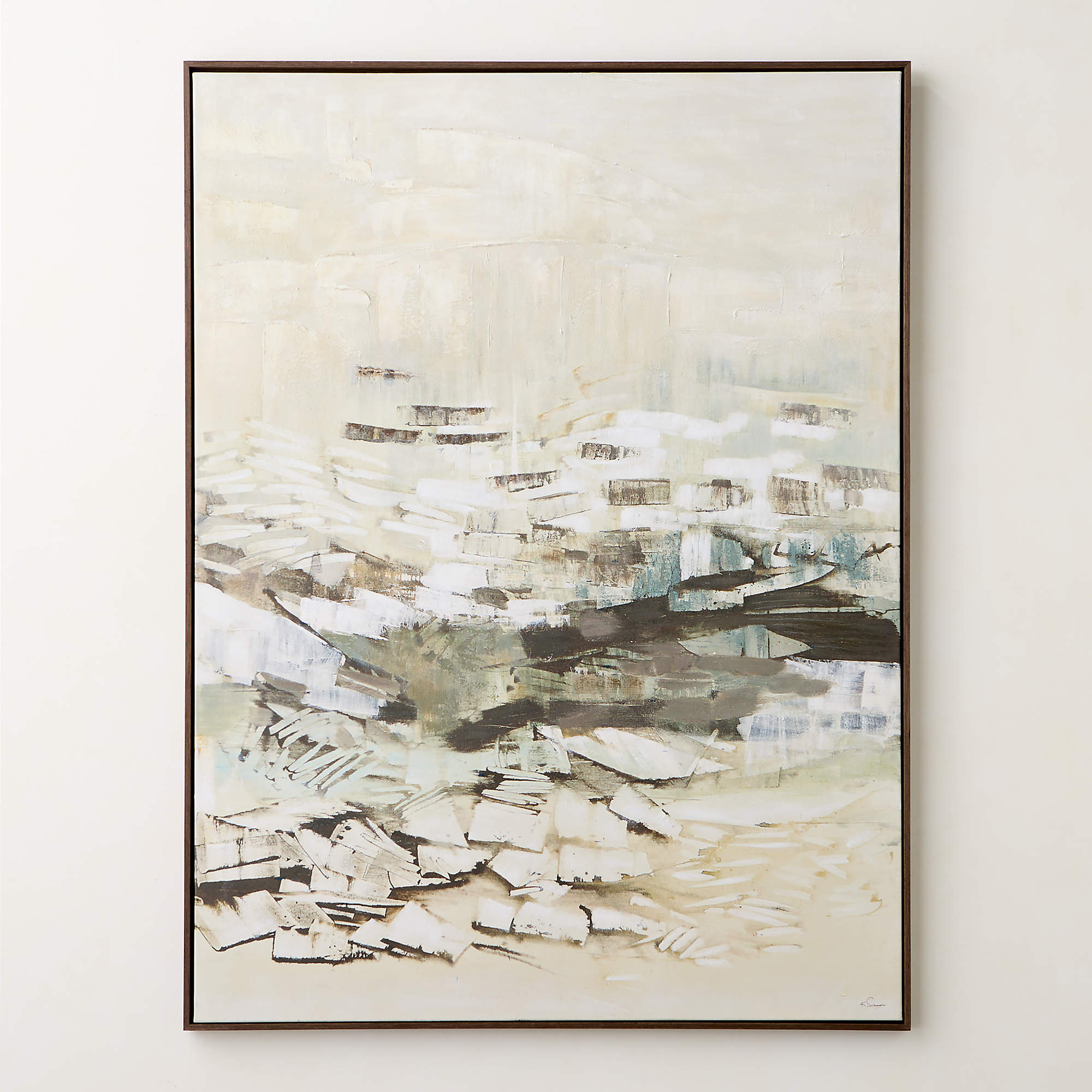 'Ondula' Framed Wall Art 48"x64" + Reviews | CB2 | CB2