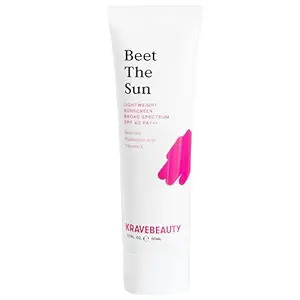 KraveBeauty Beet The Sun Lightweight Sunscreen SPF 40 PA+++, Broad Spectrum Facial Sunscreen with... | Amazon (US)
