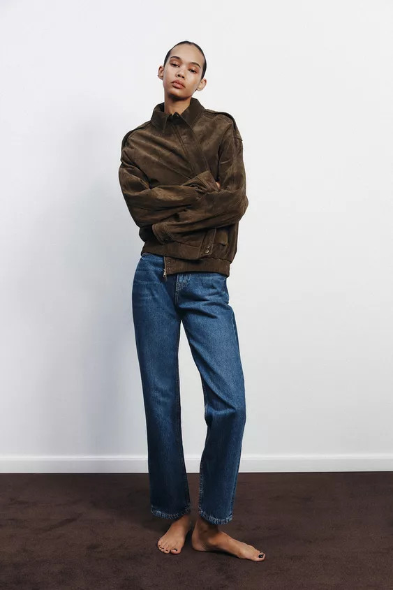 TRF MOM FIT HIGH-WAIST JEANS | Zara UK