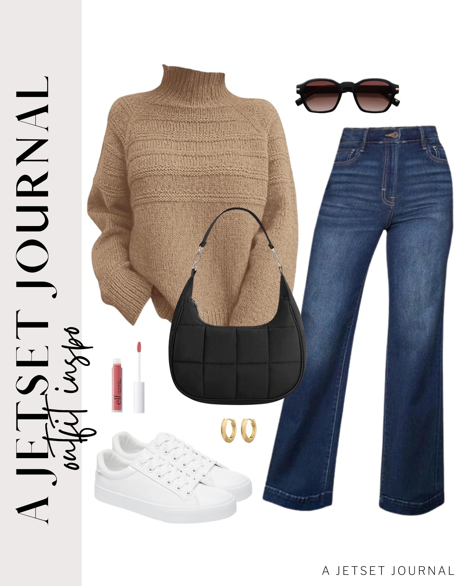 A comfy knit sweater paired with some denim and white sneakers is a classic combo!
crescent shoulder bag, wide leg jeans, elf lip shine, gold hoop earrings, Amazon fashion, fall style, trendy look, viral fashion, affordable style, Amazon favorite, top picks, best seller, fall look, fall outfit idea

#LTKU #LTKSeasonal #LTKFindsUnder50