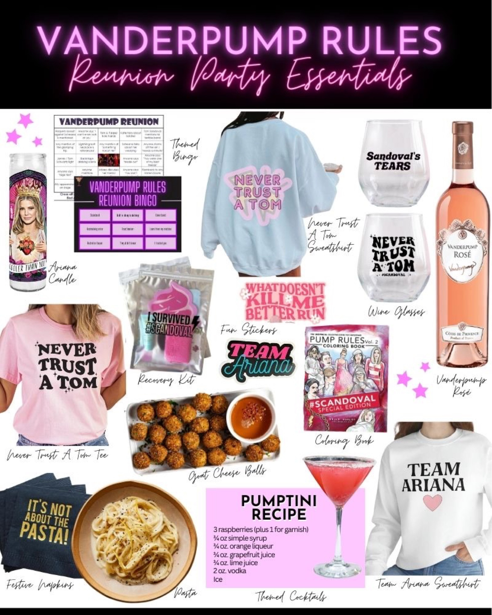 Vanderpump Rules Reunion Party Essentials 