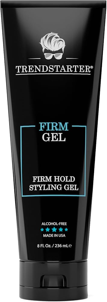 TRENDSTARTER - FIRM GEL - Firm Hold - Natural Shine - Alcohol Free - Non-Flaking Hair Gel Formula... | Amazon (US)