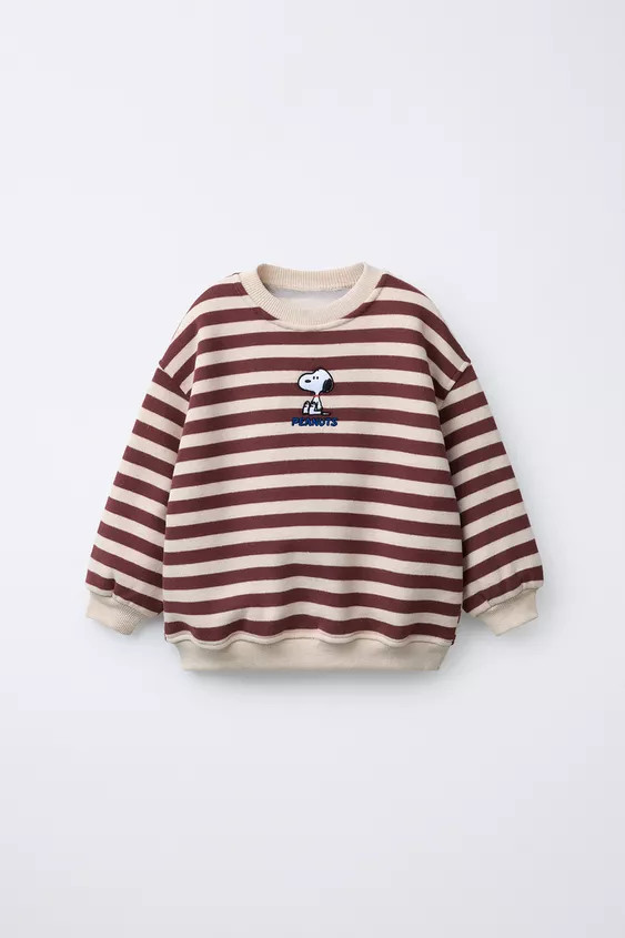 STRIPED SNOOPY PEANUTS™ SWEATSHIRT | Zara US