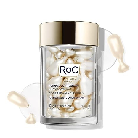 RoC Retinol Correxion Anti-Aging Wrinkle Night Serum, Retinol Serum for Face, Daily Treatment for... | Amazon (US)