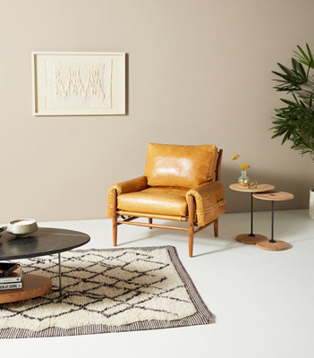 Rhys Leather Chair | Anthropologie (US)