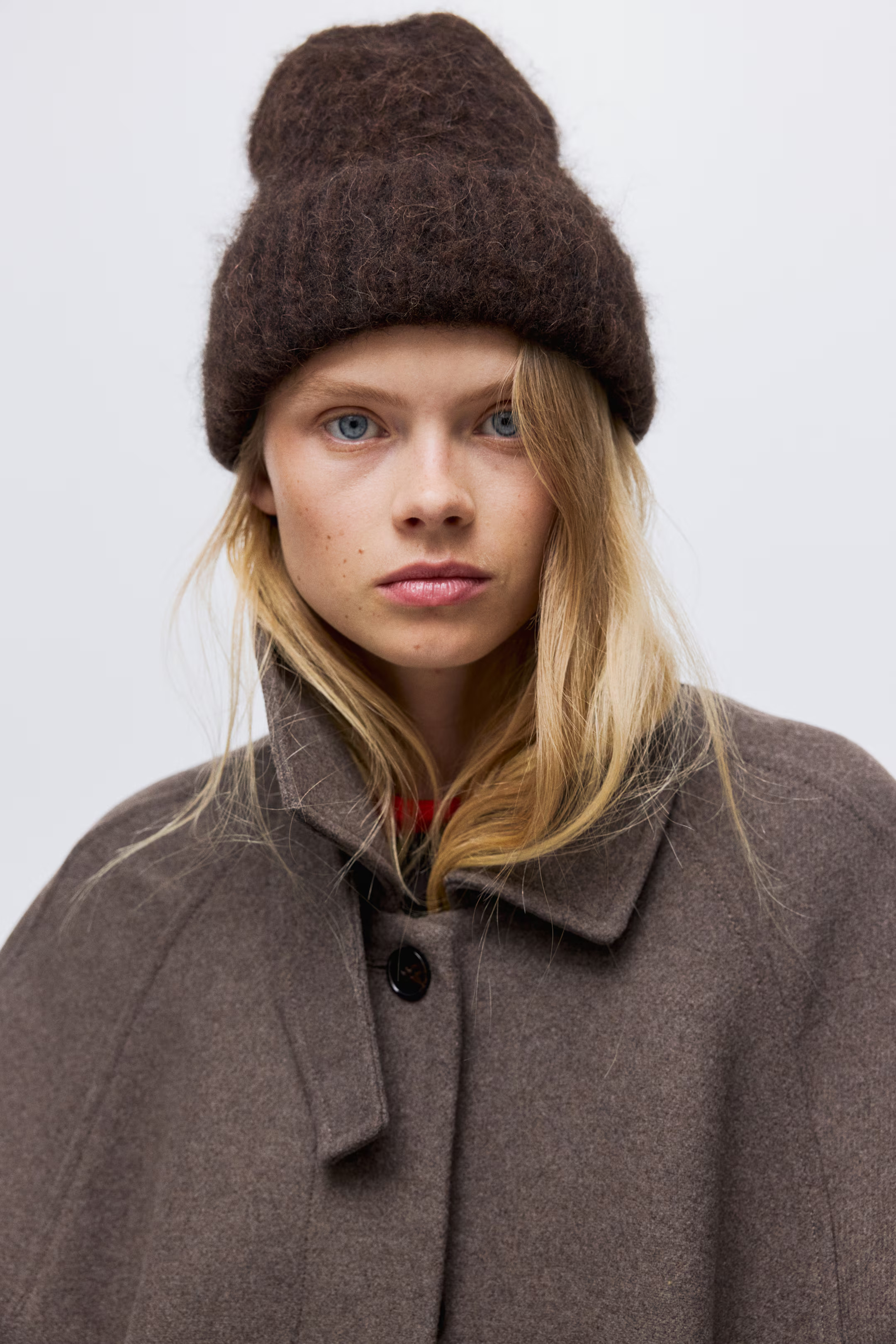 Rib-knit alpaca-blend beanie - Dark brown - Ladies | H&M GB | H&M (UK, MY, IN, SG, PH, TW, HK)